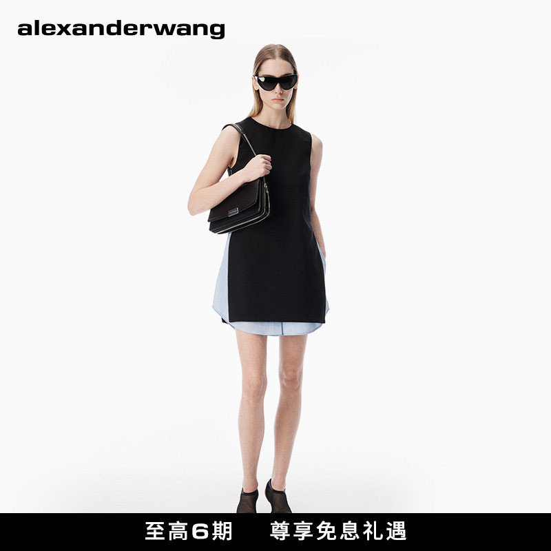 [Summer New Style] Alexanderwang Alexander Wang Official Zippered Side Panel Straight Dress Skirt