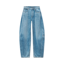 New products for autumn] alexanderwang mens high waist curved jeans trousers