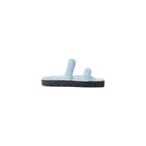 New products for autumn] alexanderwang Alexander Wang Jay logo strap denim platform sandals