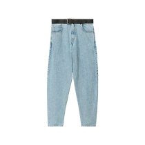 Selected 50% off] alexanderwang Alexander Wang mens logo belt decorated jeans trousers