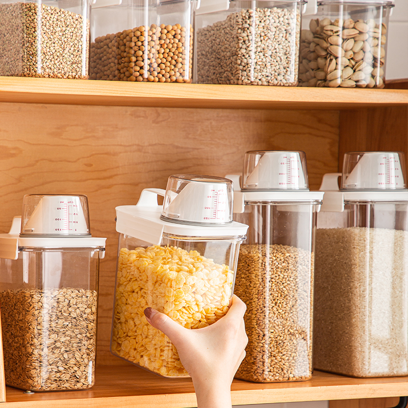 Food grade Seal tank Kitchen Fitted Kitchen 5 cereals Cereals Containing the storage jar Dried Goods storage Divinity