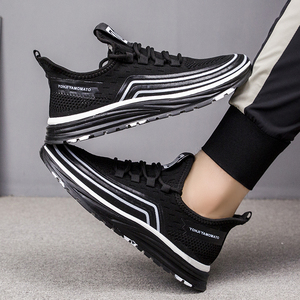 男鞋透气网面青少年休闲潮鞋慢跑运动鞋子