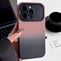 High-end iPhone14promax mobile phone case 11 suitable for 12 Apple 13pro max protective cover new x xs xr anti-fall couple simple gradient contrasting color large