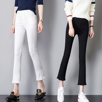 Fix slim and skinny pants for women wearing a new Han version of the spring and autumn high waist and eight-minute pencil pants