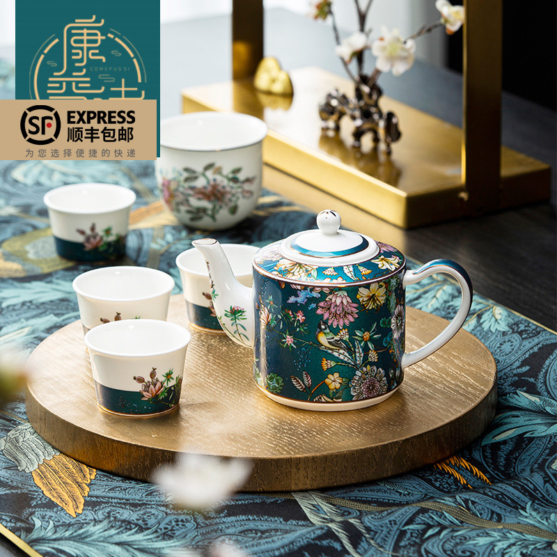 Composy high-end tea set home living room national tide Chinese style ceramic light luxury small set gift kung fu tea set