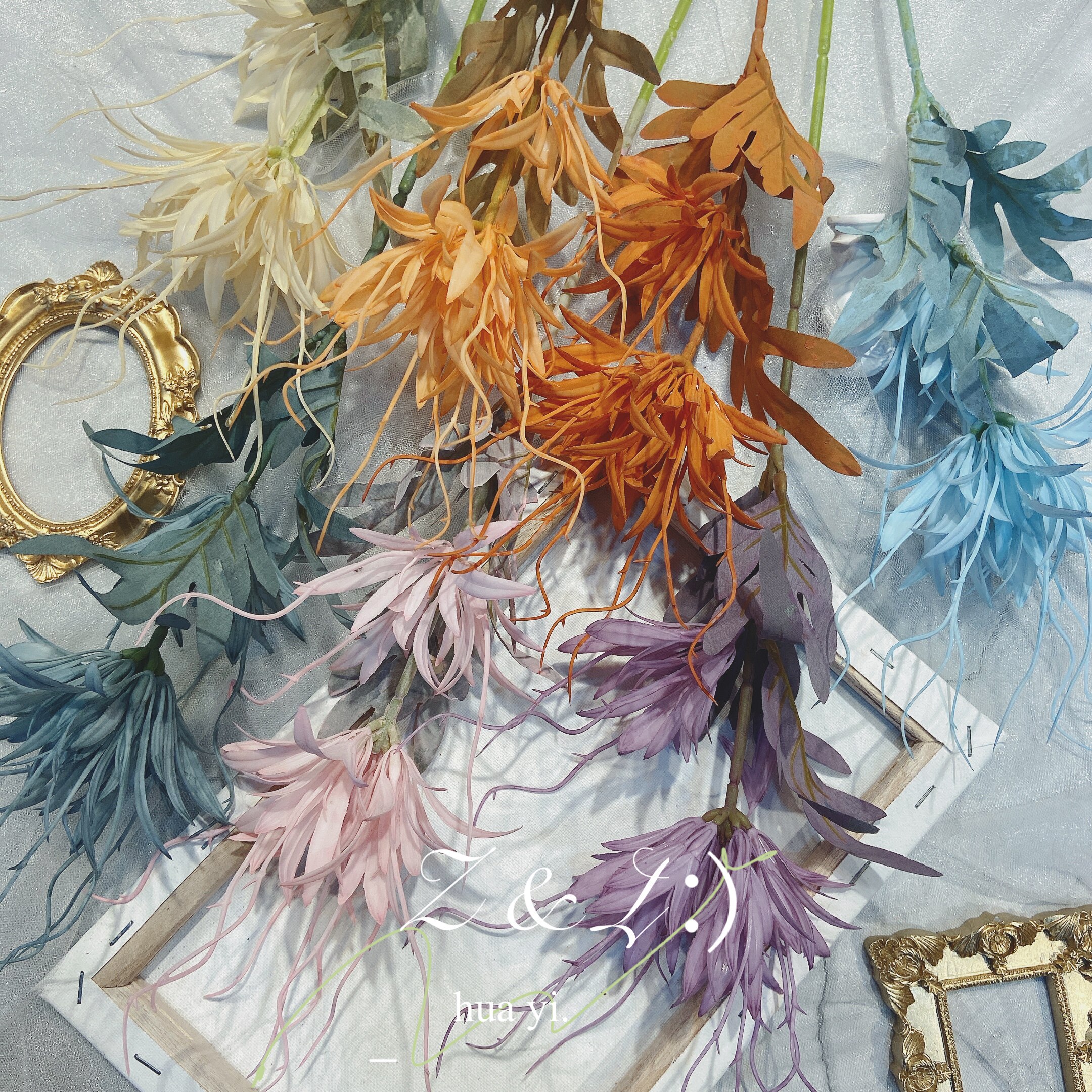 ins wind emulation pan fake floral handkerchief flower photo-prop home decoration living room table floral swing piece flower arrangement