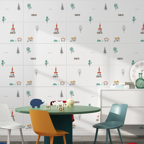 Самоклеющиеся трехмерные мультяшные обои на стену, 3D