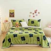 Winter Air Conditioning Carpet Office Single Nap Carpet Student Dormitory thick linen milk blanket sofa blanket