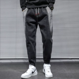 Летние джинсы, зимние штаны, эластичная талия, большой размер, оверсайз