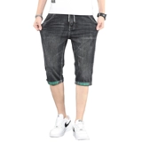 Летняя тонкая джинсовая юбка, шорты, трендовые штаны для отдыха, эластичная талия, оверсайз