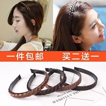Non-slip head jewelry hairpin Press hair short hair 2018 womens hair hoop Korean simple headband big square hair ear adult