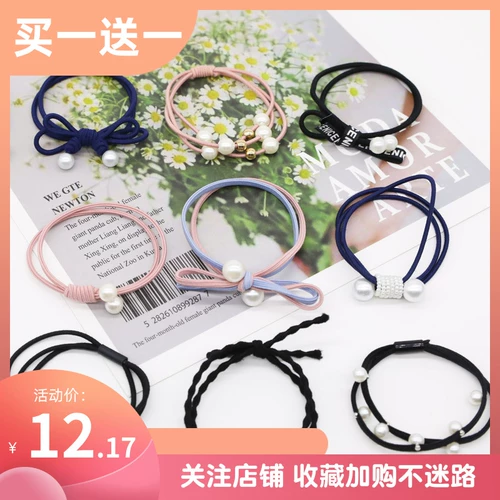 Универсальный свежий аксессуар для волос, резинка для волос, хвостик для взрослых, резиновые кольца, в корейском стиле