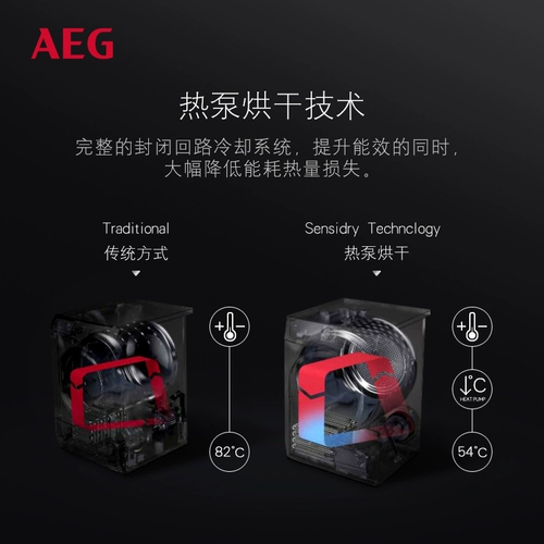 Немецкий AEG -импортная стиральная машина L7FEE1612N Тепловой насос сушилка T8DEC846N для мытья комплект