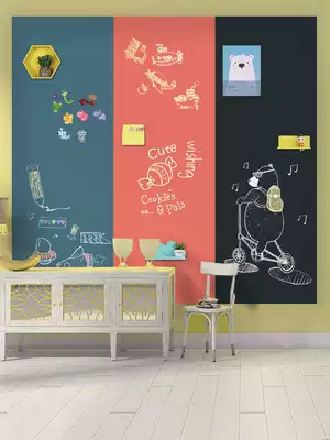 Magnetic blackboard household double wall stickers children's writing board creative decoration baby dust-free graffiti wall film teaching training environmental protection self-adhesive Magnetic blackboard rewritable removal removal writing painting wall stickers