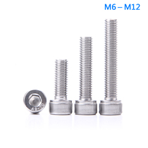 304 304 stainless steel inner hexagonal bolt screw M10M12 * 55x60x65x70x75x80x85x90x95x100