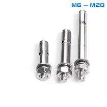 304 stainless steel expansion screw International lengthened pull-burst bolt M6M8M10M12M14M16M20