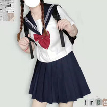 Solid color JK uniform dress girl pleated skirt college style excellent students middle length skirt versatile adjustable