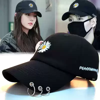 Hat female Korean student summer sun sunshade ins cap male GD with small Daisy trend baseball cap