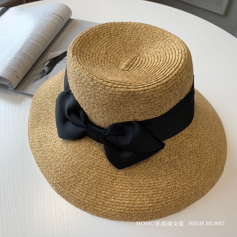 HIGH MOMO Japan single anti-UV arbitrary folding sun hat large butterfly knot tourism new straw hat