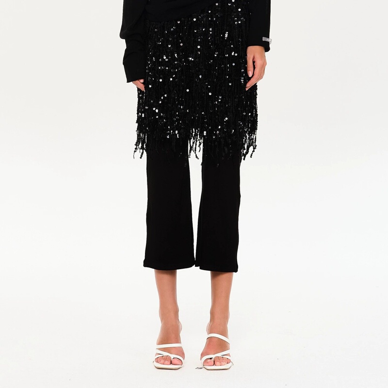 Mimblanche 26 Spring/Summer New Women's Cropped Pants Solid Color Versatile Casual Simple Long Pants Mimblanche 26 Spring/Summer New Women's Cropped Pants Solid Color Versatile Casual Simple Long Pants