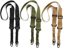 Outdoor tactical multi-functional sail nylon two-point training strap black special training crossbody task rope strap