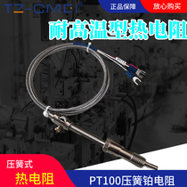 PT100 compression spring thermal resistance temperature sensor WZPT-01 compression spring resistance temperature probe temperature sensing line M12