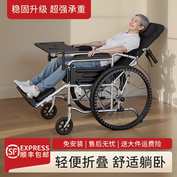 High back manual wheelchair stroller