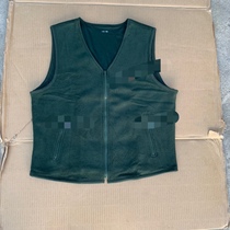Green velvet vest vest small vest unisex style polyester anti-static rock velvet vest