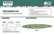 (Today) Hunter 1 700 Barham 1941 Covering Paper with Trumpeter 05798 M700037