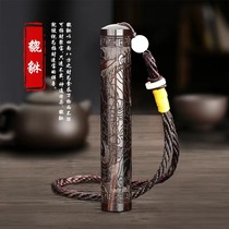 Blowing Sandalwood Fire Zip Incense Lighter Creative Windproof Personality Male Internet Celebrity Electronic Cigarette Lighter Copper Fire Zip