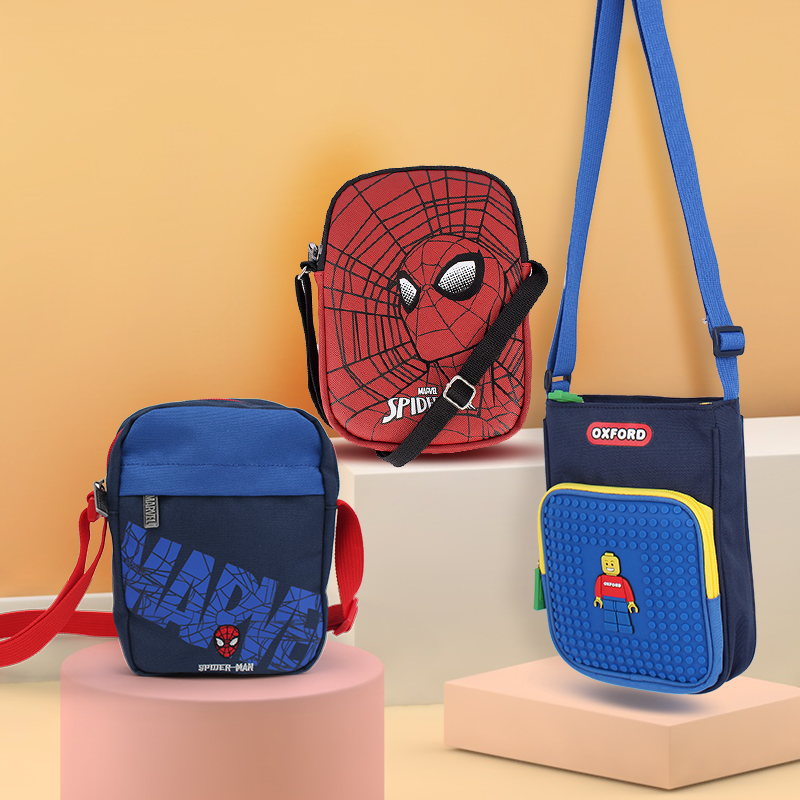 South Korea winghouse boy shoulder bag spider man captain america children messenger small bag fashion shoulder bag