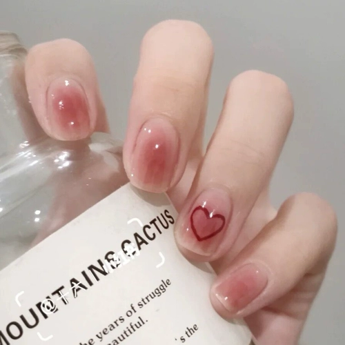 Милый летний свежий гель-лак, водостойкие накладные ногти, коллекция 2023, ручная роспись