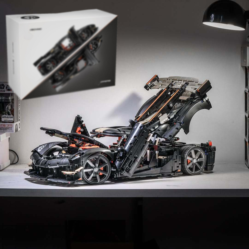 Koenigsegg 1:8 Supercar Building Blocks for Adults, High Difficulty, Boys' Assembly Toy 42232, Compatible with Lego Koenigsegg 1:8 Supercar Building Blocks for Adults, High Difficulty, Boys' Assembly Toy 42232, Compatible with Lego