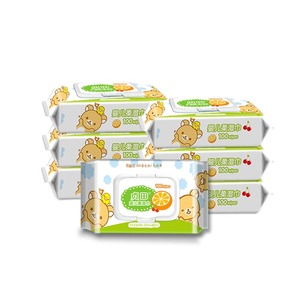 【拍2件，超值10包】贞田新生婴儿湿巾盖装