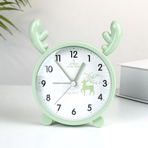 Cartoon alarm clock for children and students special lazy bedside alarm girl cute deer desk clock creative ornaments