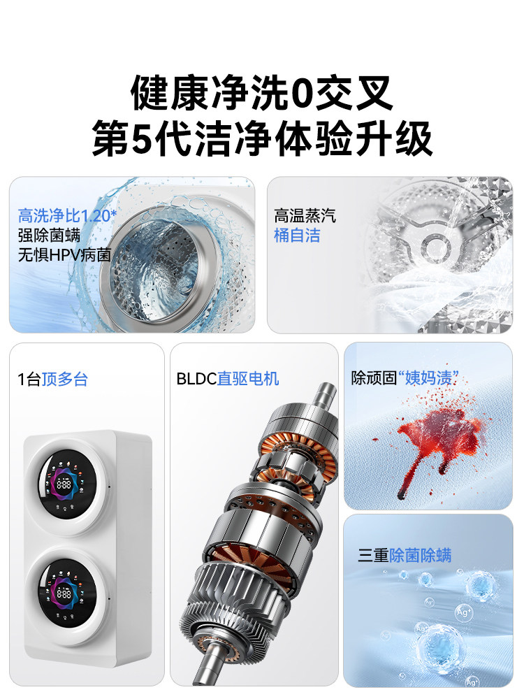 Mini Automatic Washing Machine for Underwear and Socks, Wall-Mounted, Compact, for Lazy People