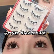 Lodo Luodou whole spire wheat false eyelashes natural square light European and American thick little devil novice one piece