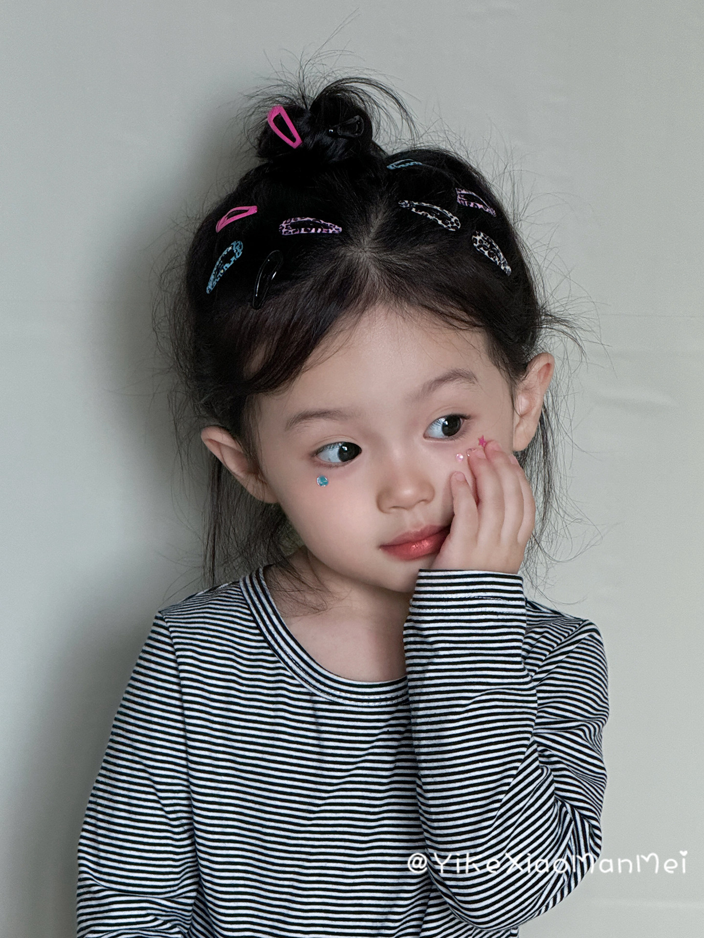 迷你小号豹纹头饰宝宝发夹儿童刘海侧边夹子女童bb夹女孩发卡发饰 — 10