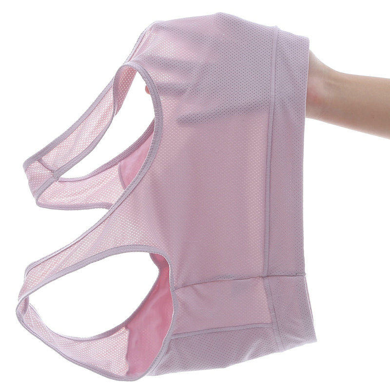 Middle-aged and elderly mother underwear bra modal comfortable breathable vest style ultra-thin large size summer sky ice silk