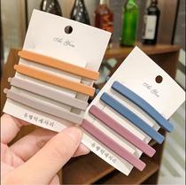 Hairclip head headdress head hairclip sub-South Korea ins sui fa ding jia simple edge clamp word clip girls card