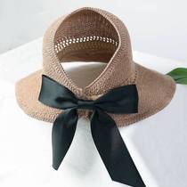 Sun hat female empty top hat roll roll sun hat big hat brim sunscreen hat summer cool hat fashion versatile foldable