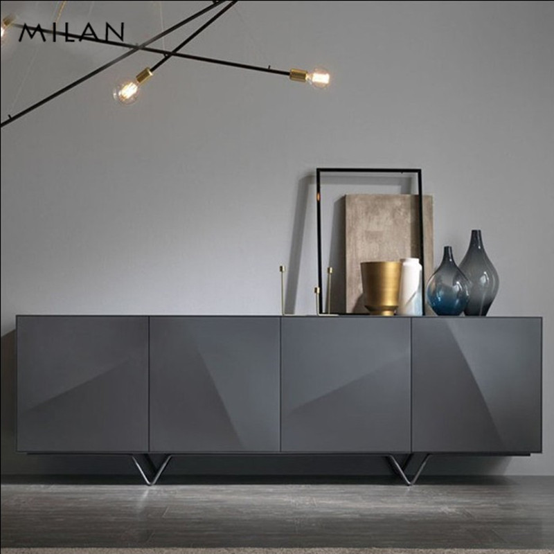 Milan Nordic Design Creative Dining Cabinet Tea Water Cabinet Minima Modern Bowl Tray Cabinet Containing modern Fashion Baking Varnish Customised