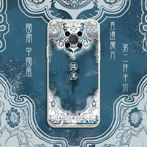 The Hon Wan mobile phone shell is suitable for Huawei mate40Pro Guochao Comeback Ancient Forbidden City mate40e China Wind Creativity 40rs Porsche Cube Liquid Silicone Square Straight Side Full Pack Anti-Fall Sleeve