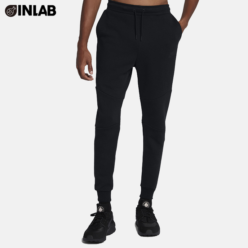 NIKE Nike Men Running Training Beam Leg Closeted Sport Long Pants Splicing Guard Pants 805163-010 YT