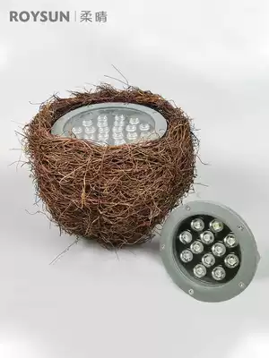 Simulation led bird's nest light Outdoor park landscape light lighting decoration aluminum wire hanging tree flood light Bird's nest tree light