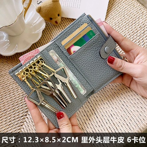 Кожаный бумажник, картхолдер, небольшая дизайнерская сумка через плечо, из натуральной кожи, 2022, в корейском стиле