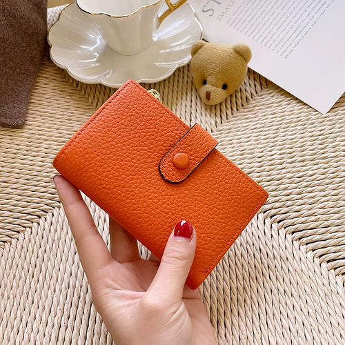 Кожаный бумажник, картхолдер, небольшая дизайнерская сумка через плечо, из натуральной кожи, 2022, в корейском стиле