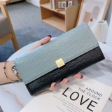 Бумажник, длинная кожаная вместительная и большая сумка через плечо, из натуральной кожи, коллекция 2022, популярно в интернете, изысканный стиль