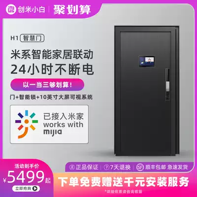 Small White household into the home security door smart door interconnection smart door lock door mother door