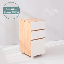 MesaSilla Modern simple wood color storage storage bedroom childrens room multi-layer household solid wood chest of drawers